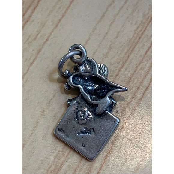 .925 Quilting Bee Sterling Silver Jewelry Charm #sew #quilter - Picture 3 of 4